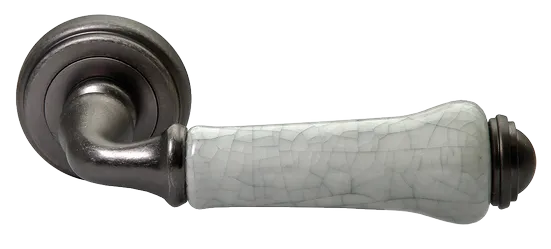 UMBERTO, ручка дверная MH-41-CLASSIC OMS/GR, цвет - старое мат.серебро/серый фото купить Саратов