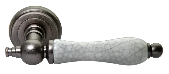 MART, ручка дверная MH-42-CLASSIC OMS/GR, цвет - старое мат.серебро/серый фото купить Саратов