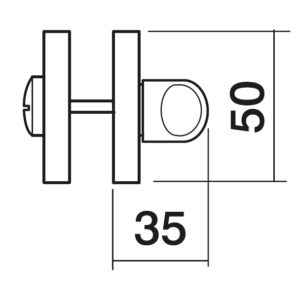 LUX-WC-R3 OBR, завертка сантехническая, цвет - кофе фото купить в Саратове