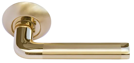 КОЛОННА, ручка дверная MH-03 SG/GP, цвет - мат.золото/золото фото купить Саратов