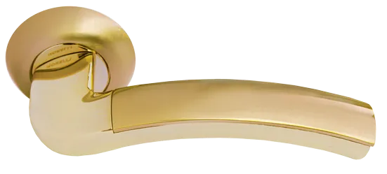 ПАЛАЦЦО, ручка дверная MH-02 SG/GP, цвет - мат.золото/золото фото купить Саратов
