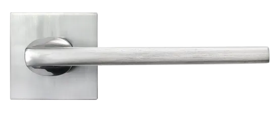 KAFFEE, ручка дверная на квадратной накладке MH-50-S6 SC, цвет - матовый хром фото купить в Саратове