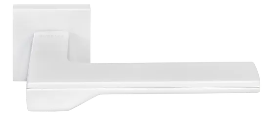 PIERRES, ручка дверная на квадратной накладке MH-49-S6 W, цвет - белый фото купить Саратов