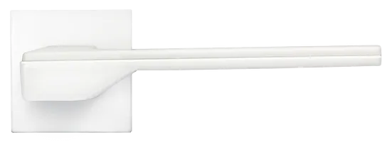 PIERRES, ручка дверная на квадратной накладке MH-49-S6 W, цвет - белый фото купить в Саратове