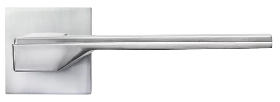 PIERRES, ручка дверная на квадратной накладке MH-49-S6 SC, цвет - матовый хром фото купить в Саратове