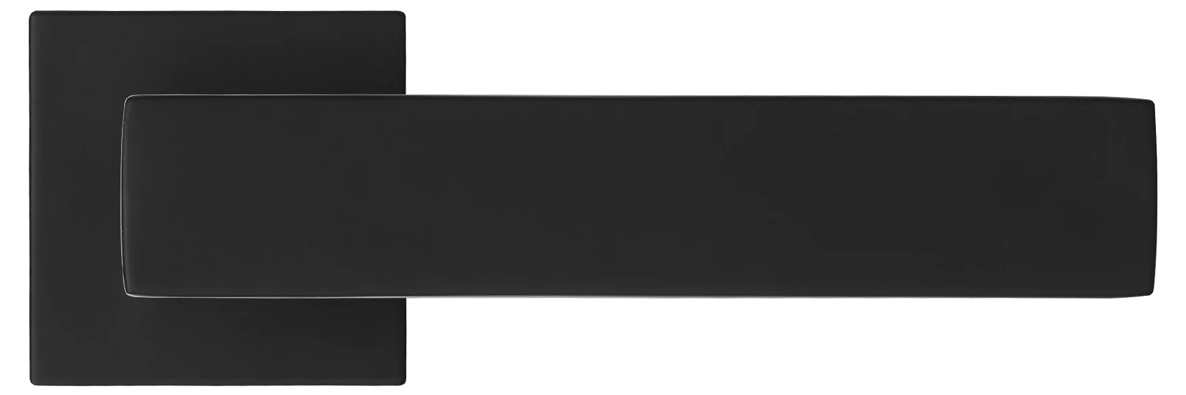 MIRA, ручка дверная на квадратной розетке MH-54-S6 BL, цвет - черный фото купить в Саратове