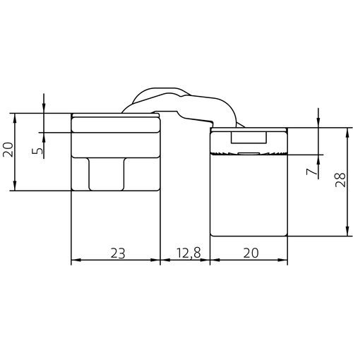 HH-19 B, скрытая петля, цвет - черный фото morelli Саратов