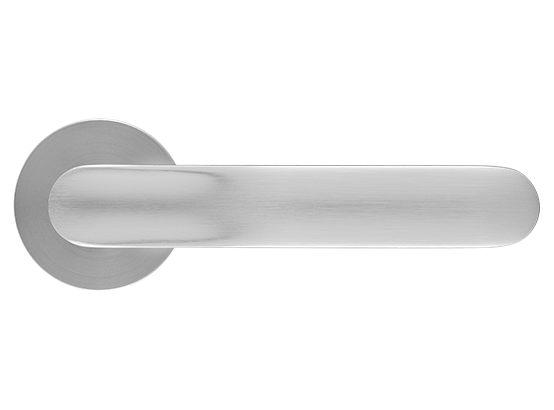 GARAK ручка дверная на круглой розетке 6 мм, MH-59-R6 MSC, цвет - мат. сатинированный хром фото купить в Саратове